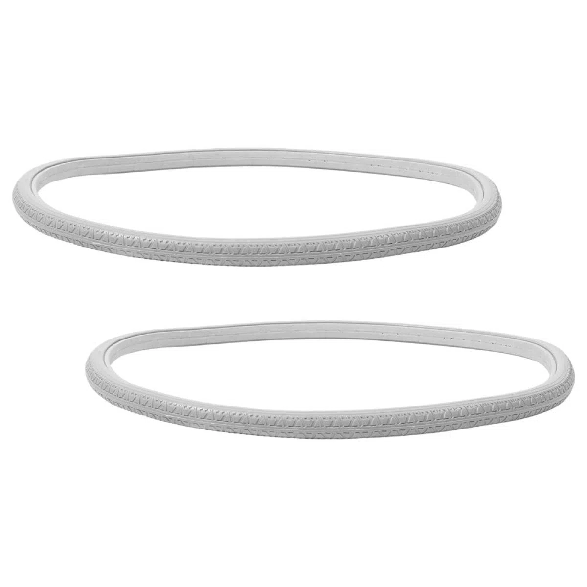 Gomme Piene per Carrozzina 24X1 3/8 in PU, Set 2 Pezzi Ruote di Ricambio per Carrozzine, Manutenzione Minima e Guida Stabile, Adatte per Uso Interno ed Esterno