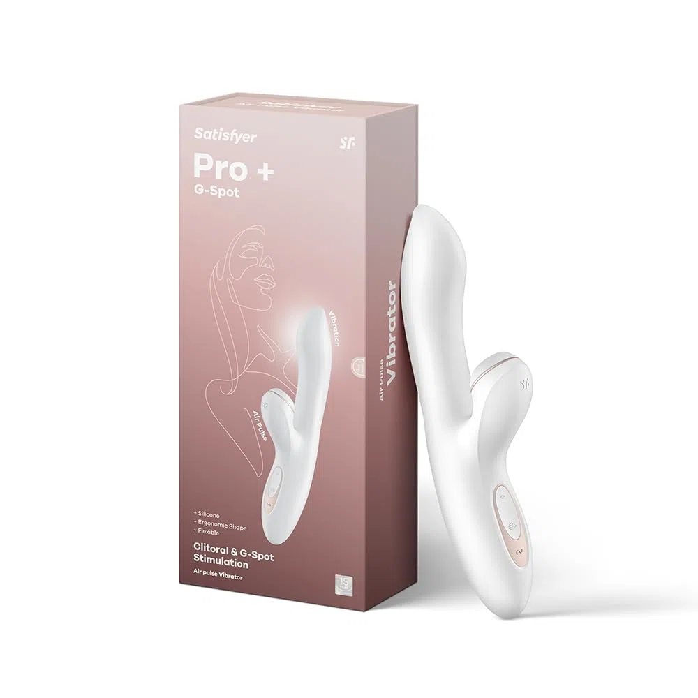 Satisfyer Pro+ G-Spot Rabbit | Succhia clitoride con 11 livelli di intensità | Massaggio punto G con 10 programmi di vibrazione | Vibratore ricaricabile | Giocattolo per il benessere sessuale IPX7