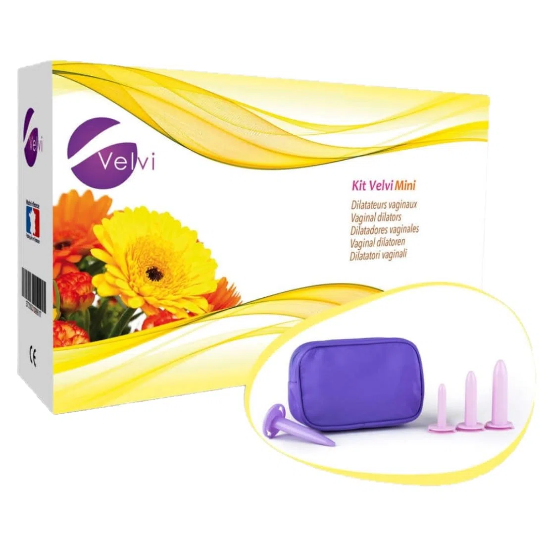 med italia service - dilatatori vaginali per ridurre il dolore pelvico in caso di vaginismo o vulvodinia - kit da 3 unità (VELVI MINI)