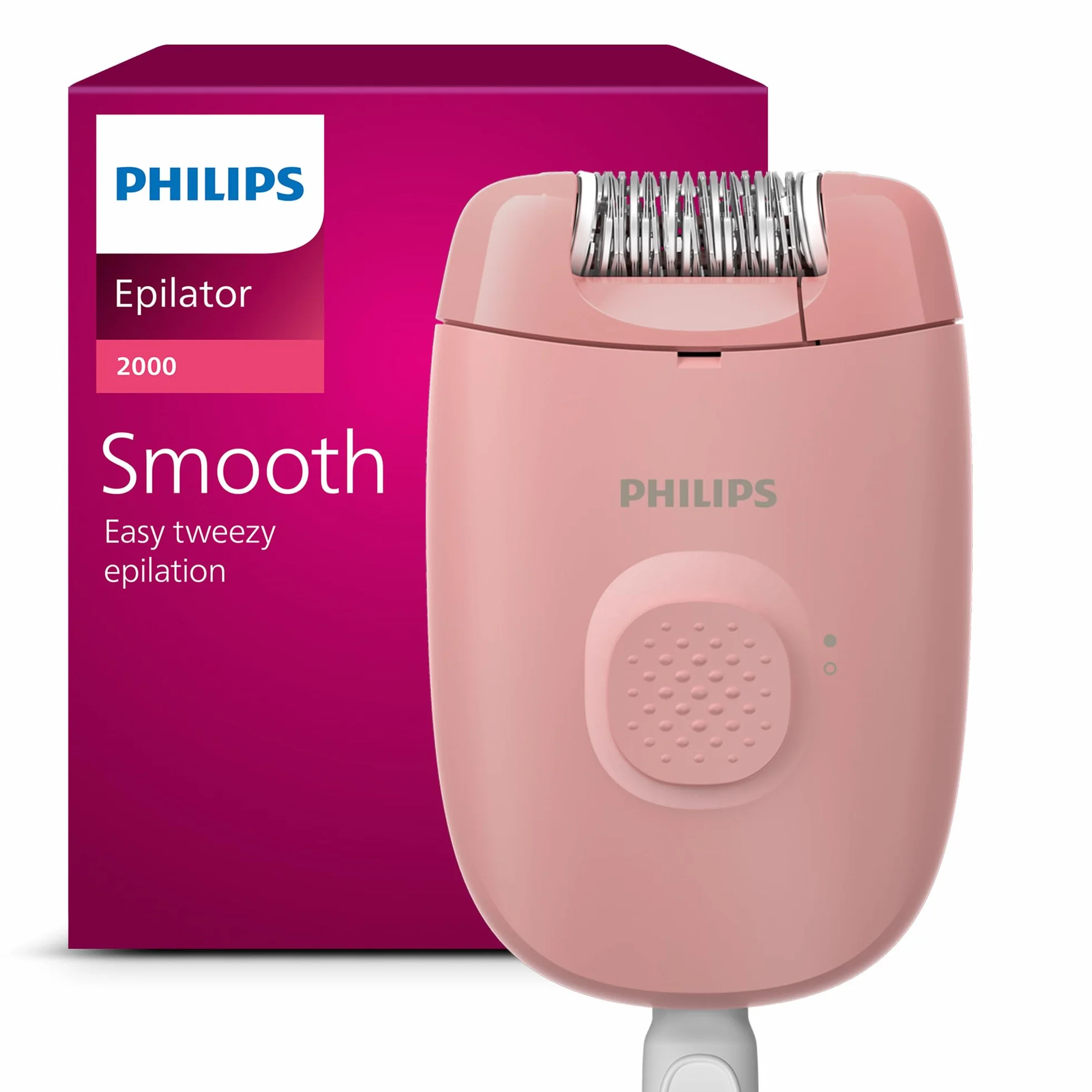 Philips Epilatore Serie 2000, epilatore con filo per gambe, dispositivo di epilazione da donna, modello BRE229/00