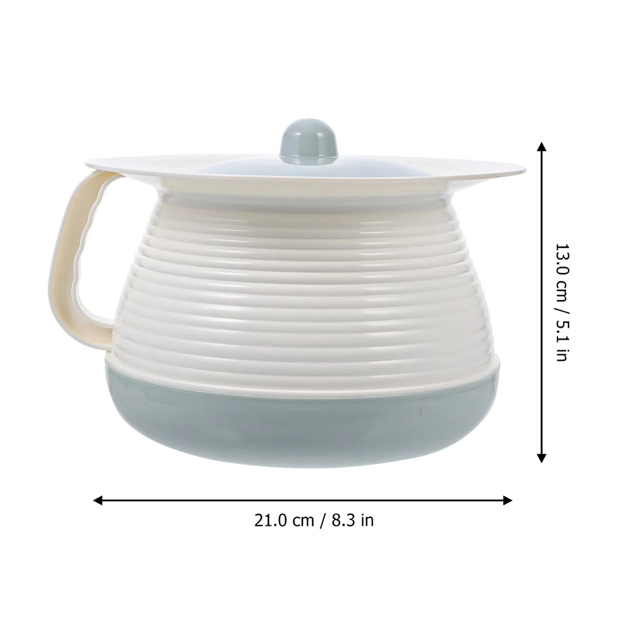 DOITOOL Vaso per orinatoio in plastica con coperchio, per bambini, portatile, per adulti, spittoon, paziente, per auto, anziani, ospedali, ospedali, servizi igienici portatili di emergenza,