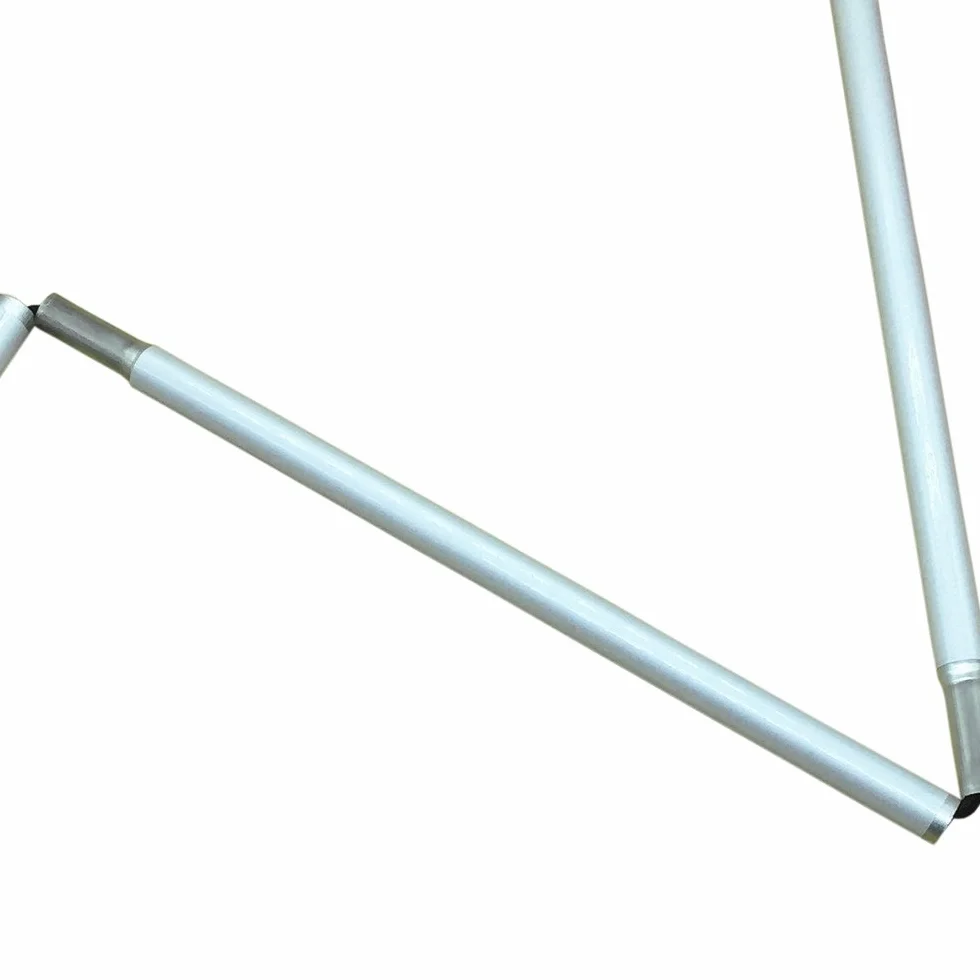Alluminio Bastone Bianco Pieghevole per Non Vedenti 5 Sezioni e Punta Roller (155 cm (61 Pollici) - Blu Impugnatura)