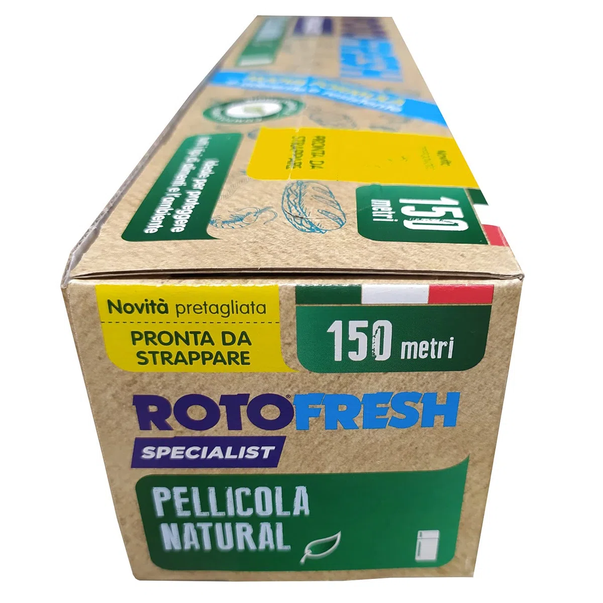 Ekoe, Pellicola Alimenti Biodegradabile, 100% Italiana, 150 Metri, Film Trasparente Cucina, Compostabile, Resistente, Vegano, per la Cucina