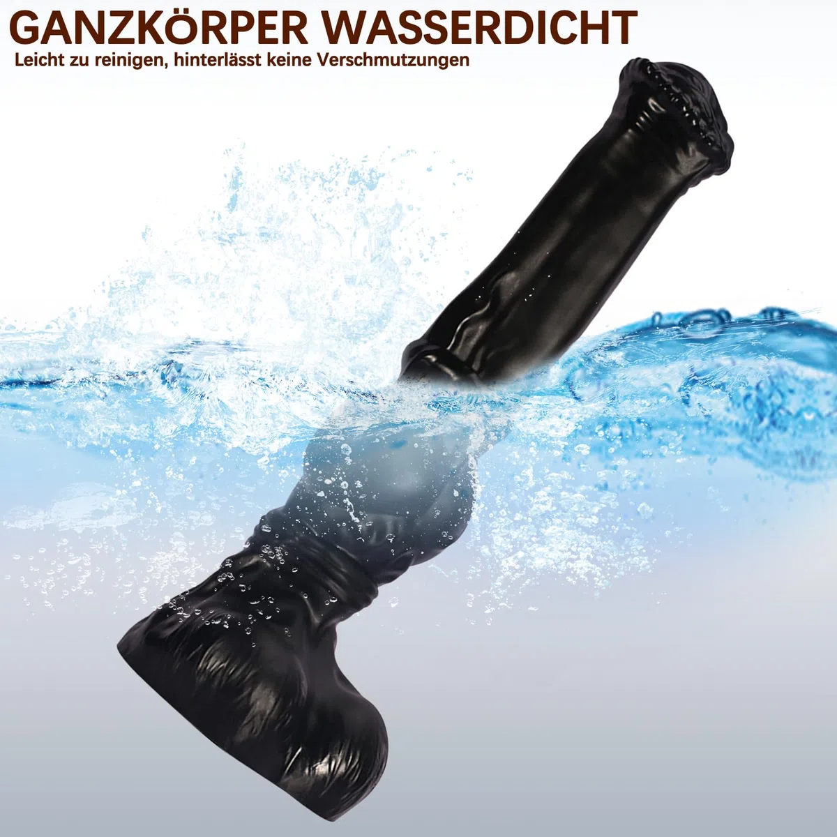 Dildo anale sex toy, coda di dildo gigante mostruoso fantasy, giocattoli anali stimolazione punto G per donne, anal plug masturbatore per uomini (M)
