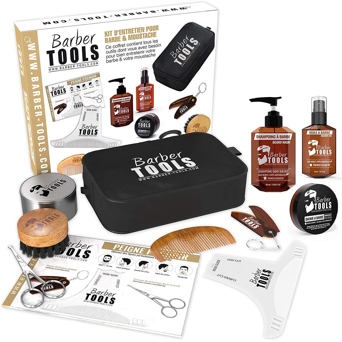 Kit/Set/Cofanetto per cura e definizione della barba Barber Care | Cosmetici Prodotto in Francia ✮ BARBER TOOLS ✮ (kit barba) (kit barba2)