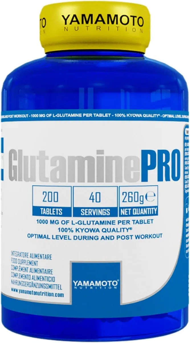 Yamamoto GlutaminePro 200 compresse - glutammina quality Ajinomoto Ajipure (certificata)