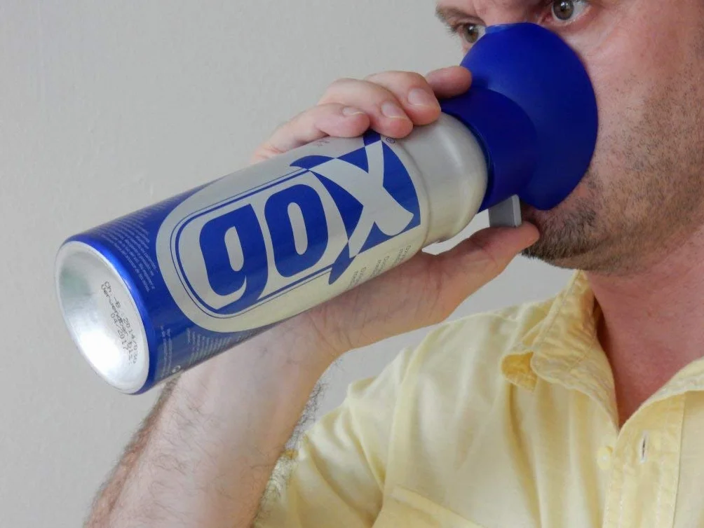 Gox Confezione di 2 Lattine di Ossigeno Puro 6 litri, per Relax e Benessere