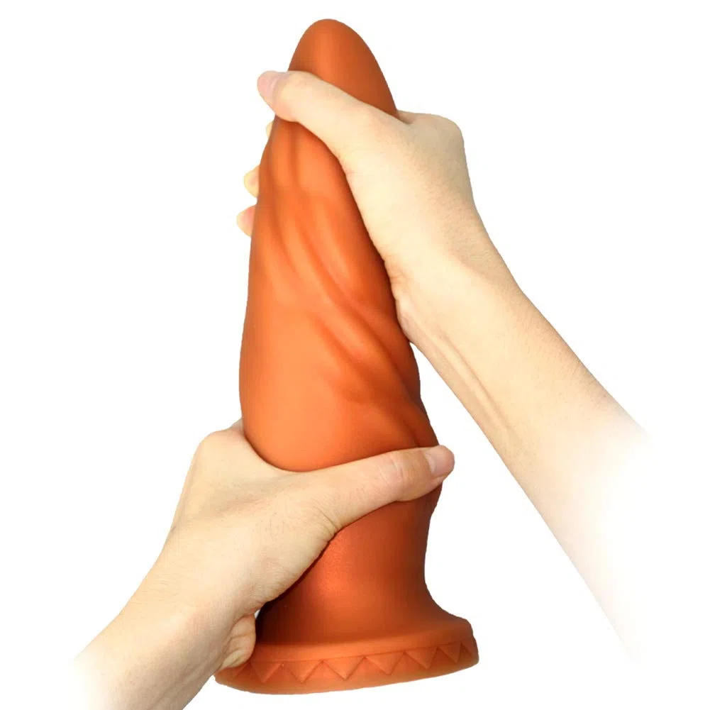 Dildo anale in silicone liquido Butt Plug, Big Anal Plug Trainer Kit Anus Stimulator Prostata Massaggiatore per uomini avanzati e donne (L)