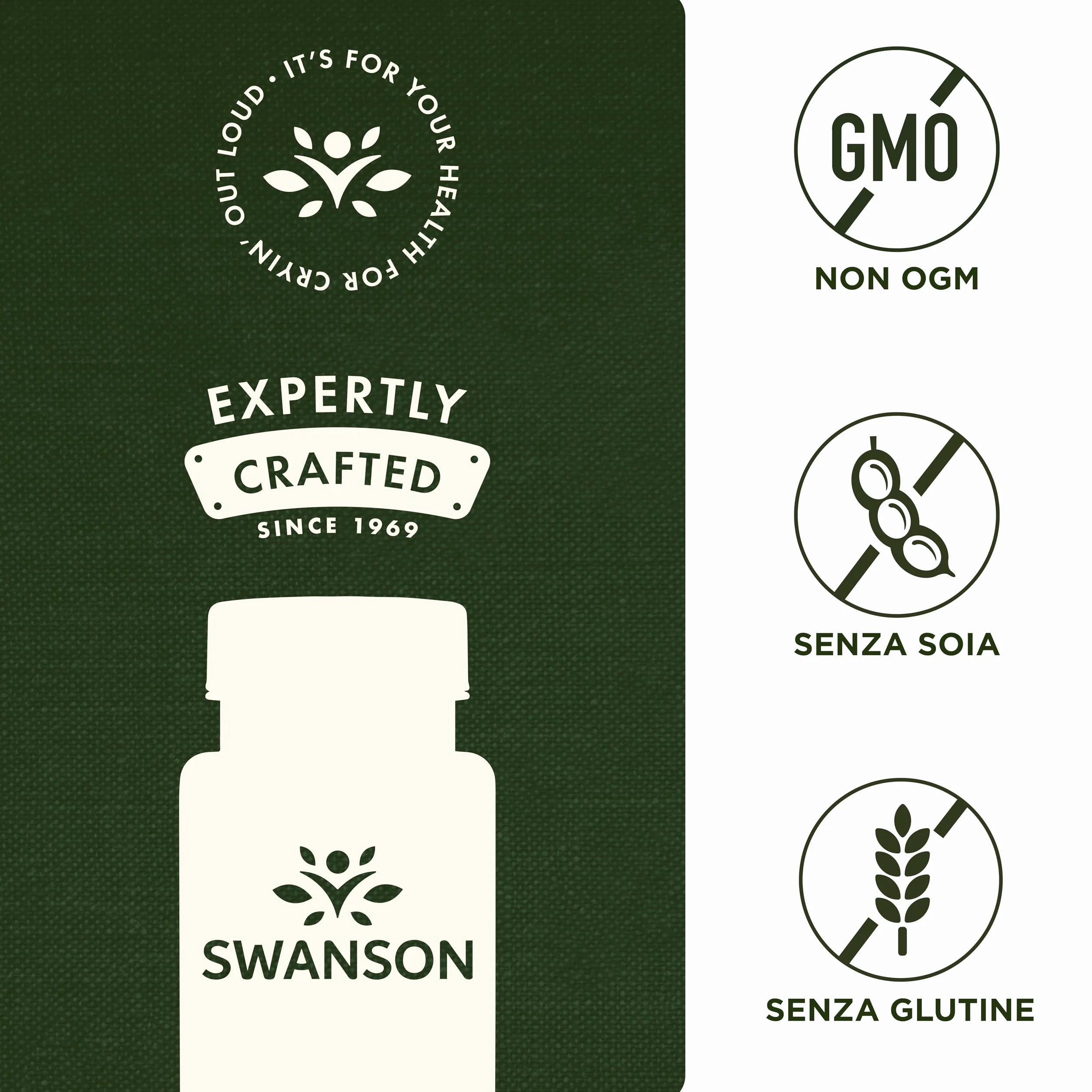 Swanson, Vitamina K2 (menachinone MK-7), 100mcg, 30 Capsule molli, Altamente Dosato, Testate in Laboratorio, Senza Soia, Senza Glutine, Non OGM