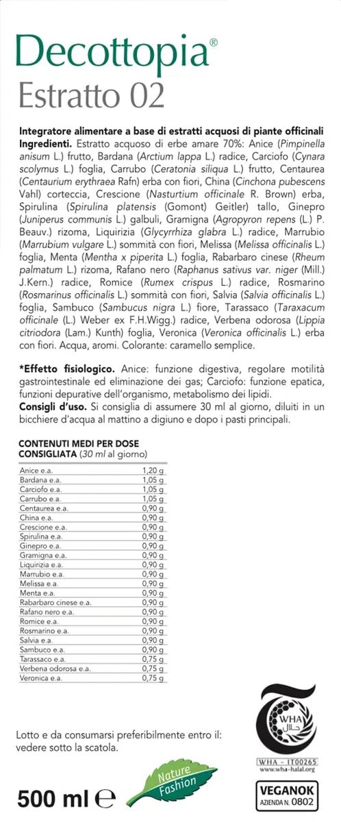 Gianluca Mech | Estratto 02 Depurativo, Integratore Alimentare Keto ad Azione Detox e Purificante, Favorisce il Processo Digestivo e Funzione Epatica con Bardana e Carciofo, Soluzione Vegan, 500 ml