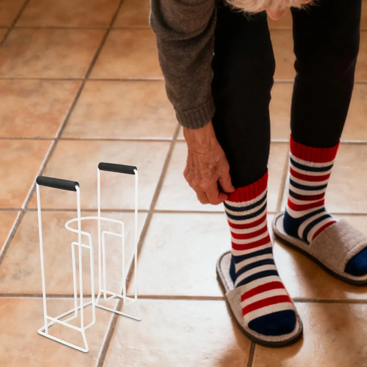 Per Calze Compressive - Attrezzo Stabile Per Vita Quotidiana - Dispositivo Per Calze A Compressione,Per Anziani Con Diabete