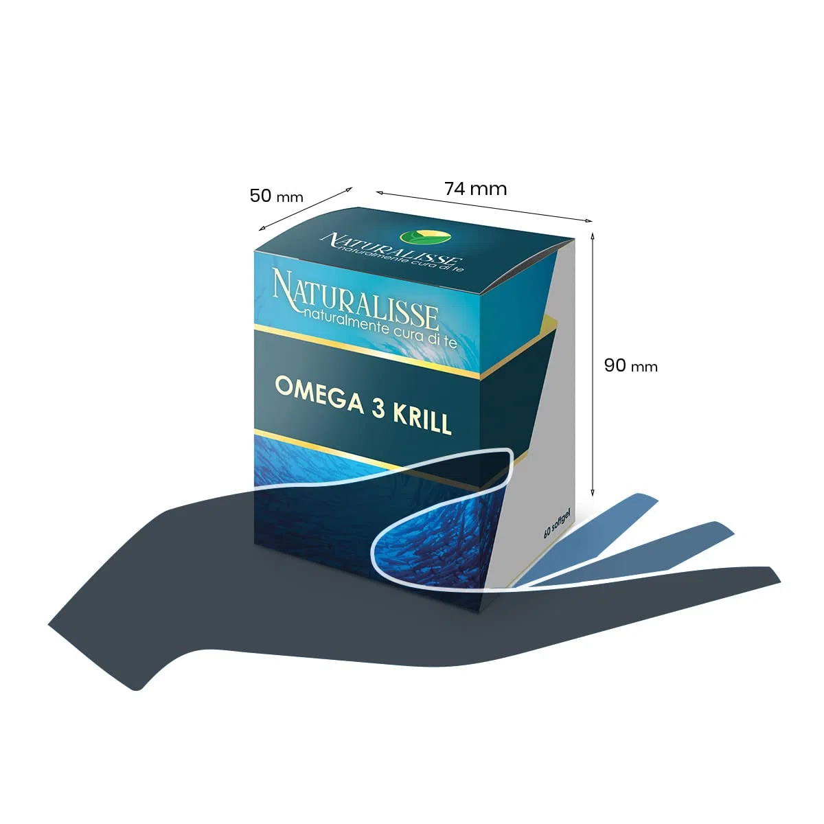 Naturalisse Integratore Omega 3 Krill - 60 Compresse | Integratore Alimentare