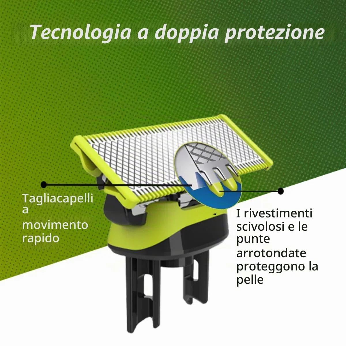 Testine di ricambio per rasoio compatibili con One Blade, confezione da 2/3/4/6, per rasoio/tonda elettrica Philips One Blade (3)
