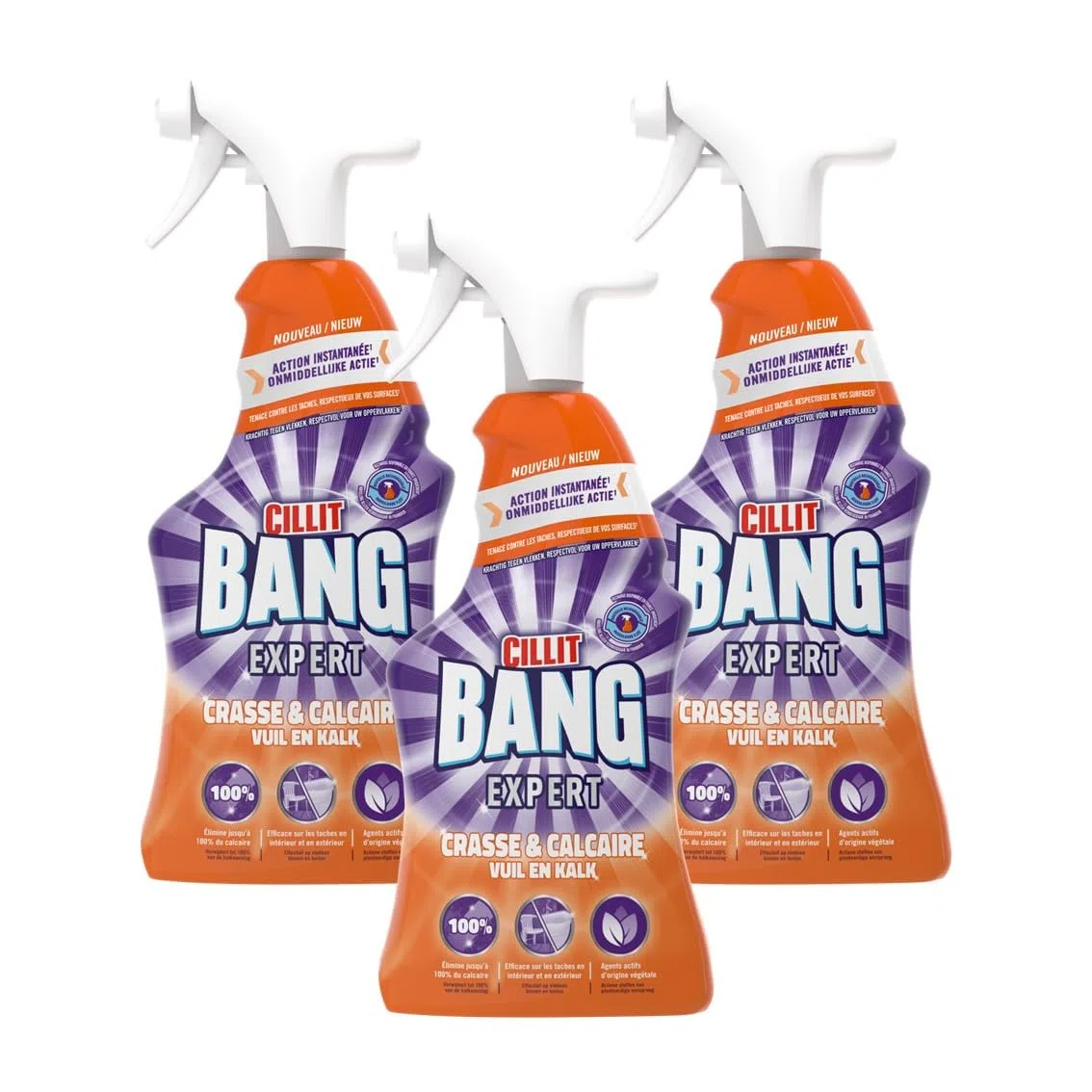 Cillit Bang Potenza Cleaner Calce e sporcizia, confezione da (3 X 750 ML)
