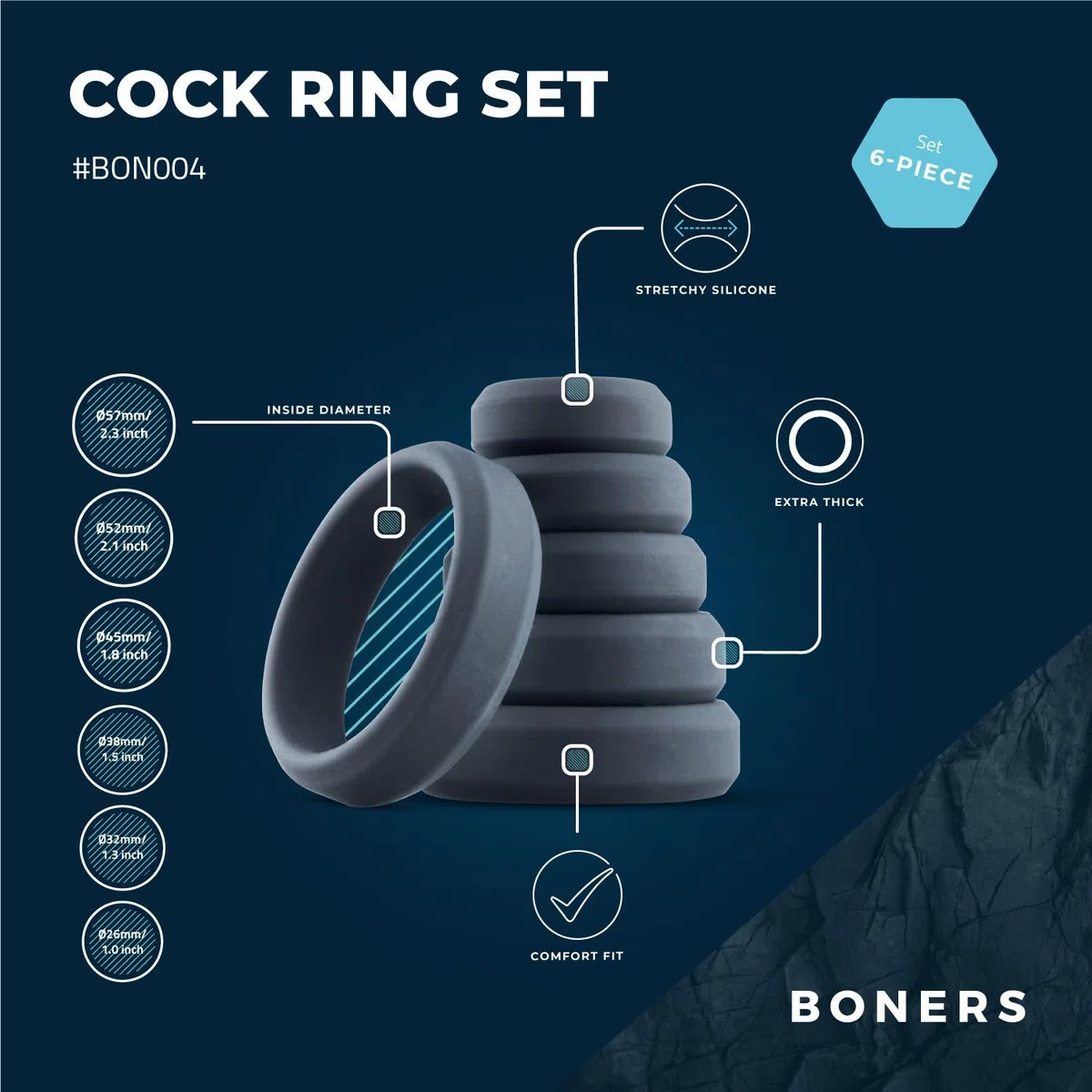 Boners Anello per il Pene - 138 g