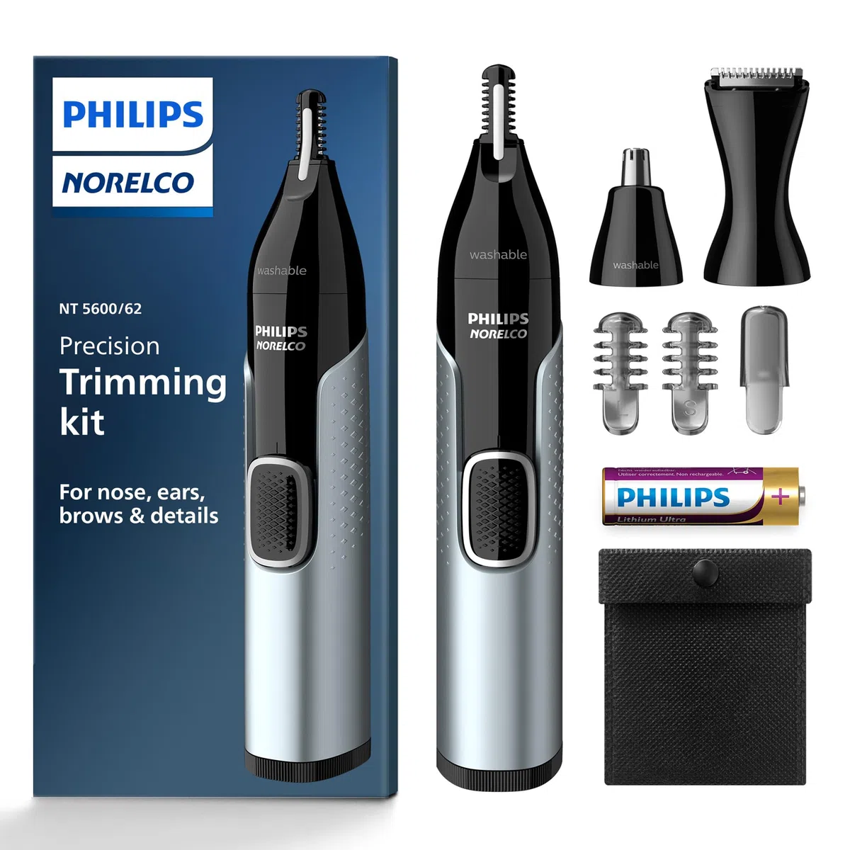 Philips Norelco Naso 5000 per naso, orecchie, sopracciglia, NT5600/62