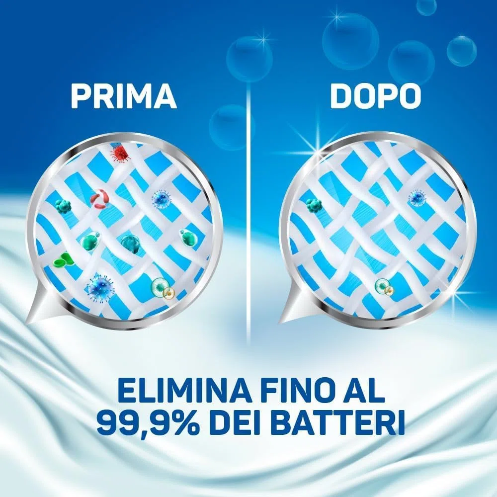 Napisan Additivo Lavatrice Igienizzante Extra Protection in Polvere 500gr, 6 Confezioni da 500gr di Additivo in Polvere Lavatrice