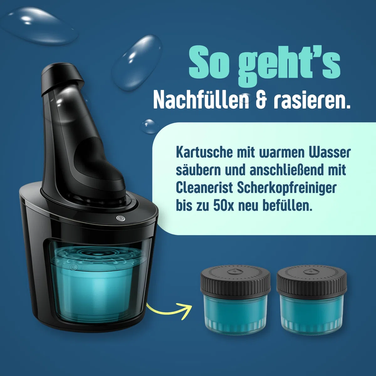 5 L Cleanerist Jet & Smart Fluid Liquido di pulizia compatibile con rasoio Philips con rubinetto
