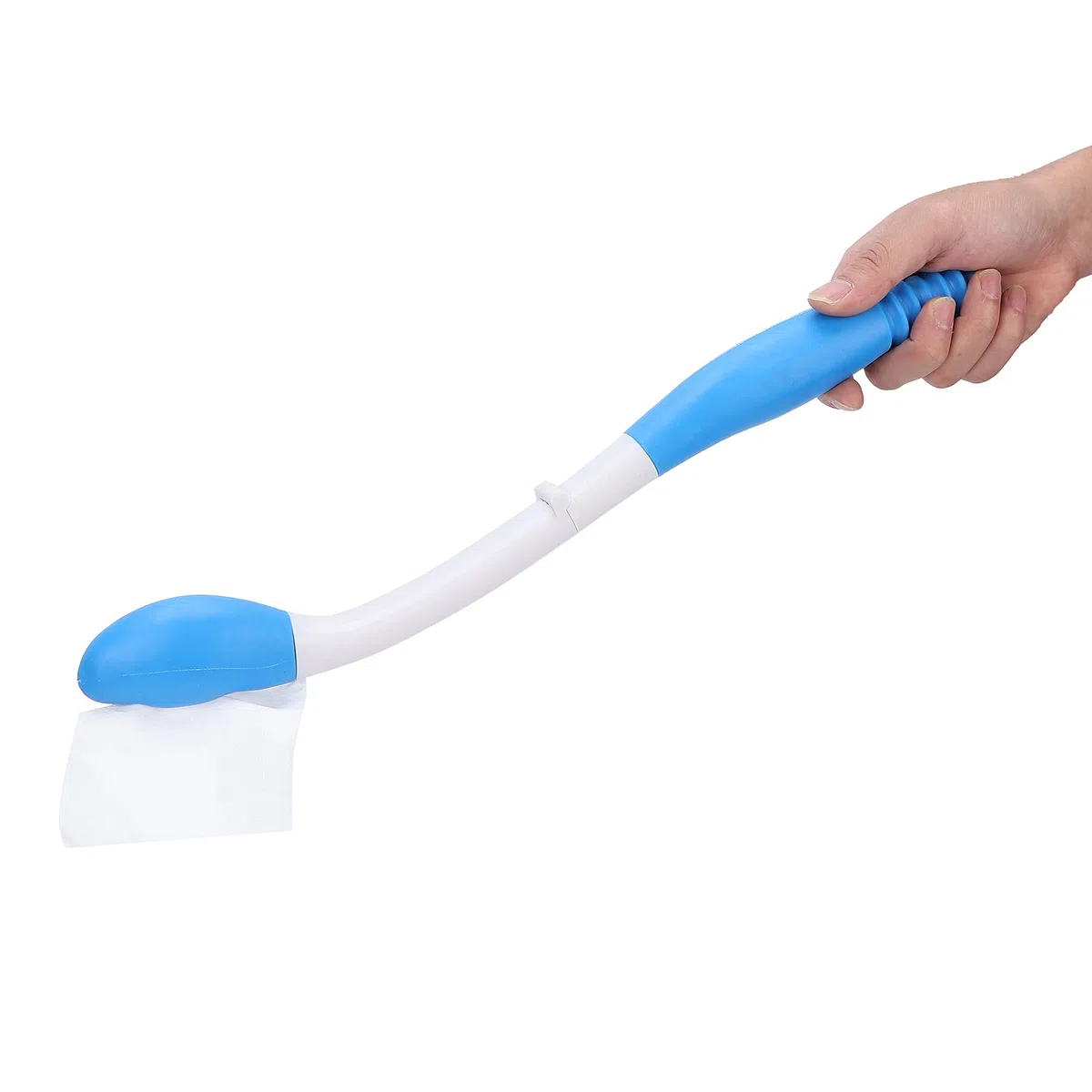 Tergicristallo Inferiore Pieghevole, Ausili per la Toilette Autoassistiti per Pulire Ausili per la mobilità del Bagno per Disabili e Anziani Portata del Tergicristallo con Manico
