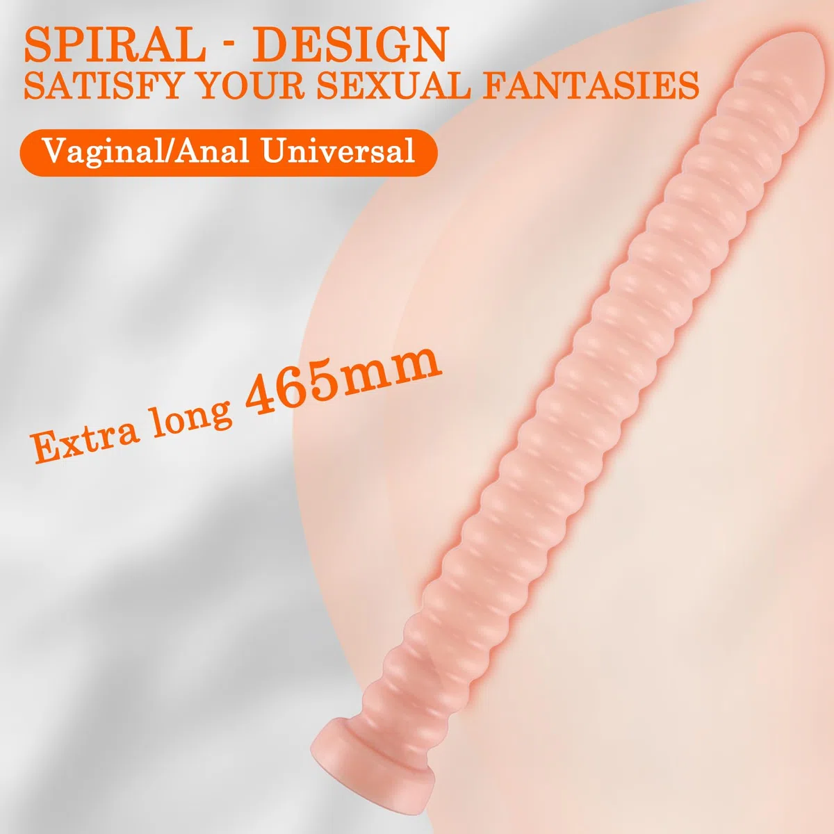 BDSMYOU 465 * 48 mm Dildo Anale Extra Lungo Sex Toys,Plug Anale Dildo Gigante XXL con Ventosa,Dilatatore Ano per Donna e Uomini,Plug Analesex Toy,Toys Sessuali per Coppie