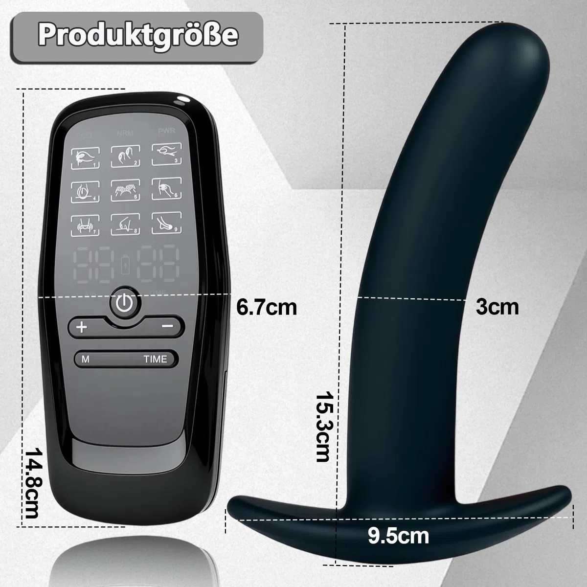 Elettrostimolatore Plug Anale, Electro Sex Dildo Anale per Massaggio Dilatatore Elettrico per Stimolazione, Prostatico Masturbatore Giocattoli Sessuali SM Stimolazione Elettrica Adulti Accessori, A