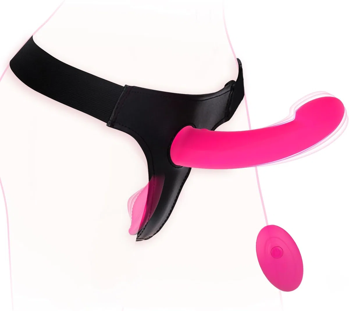 Strapon Dildo Doppio Vibratore per Coppia Donna, Strap On Indossabile Vibratoriper Donne Stimolatore Del Clitoride Punto G Dildo Anale, Fallo Indossabile Sex Toys Sessuali per Donna Sexytoysys Coppia