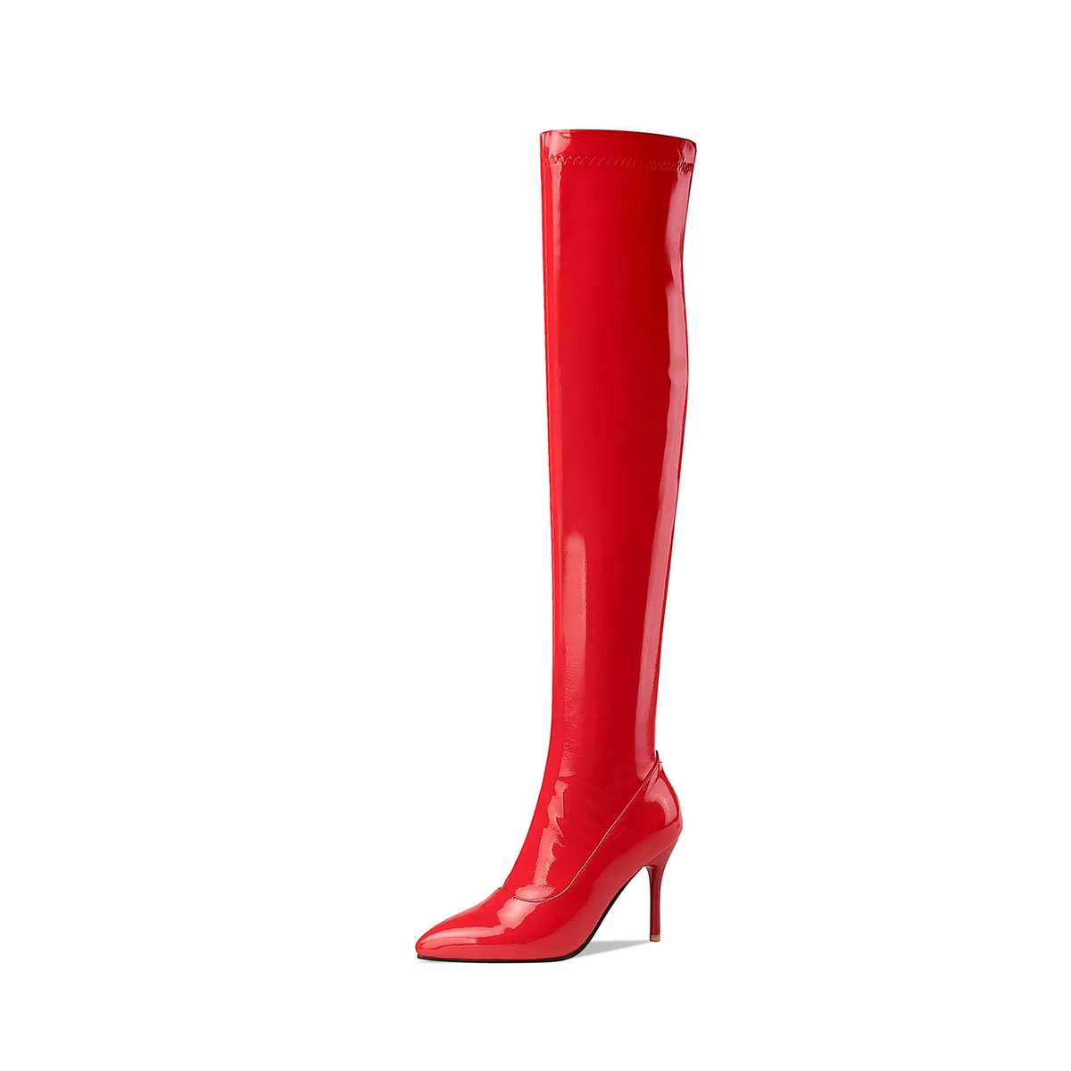 9CM/3.54IN Moda Sexy Punta A Punta Stiletto Sexy Signore Eleganti Stivali da Discoteca Stivali Alti al Ginocchio Pole Dance Stivali da Discoteca