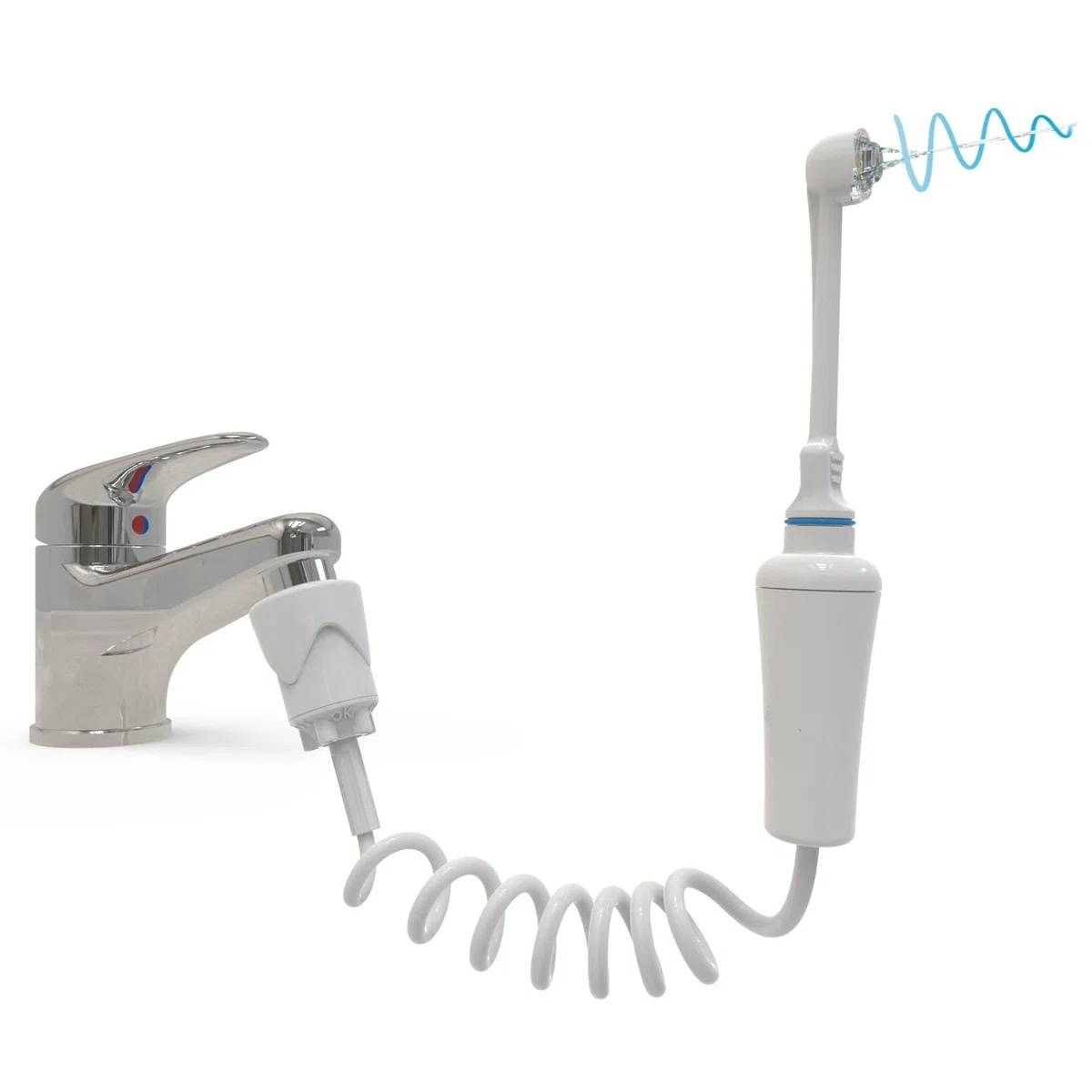 Idropulsore Dentale SoWash | Orthodontic | Si Collega al Rubinetto | Irrigatore Dentale Senza Batterie e Elettricità | Testina Orthodontic Ideale per Apparecchi Ortodontici | Prodotto Italiano