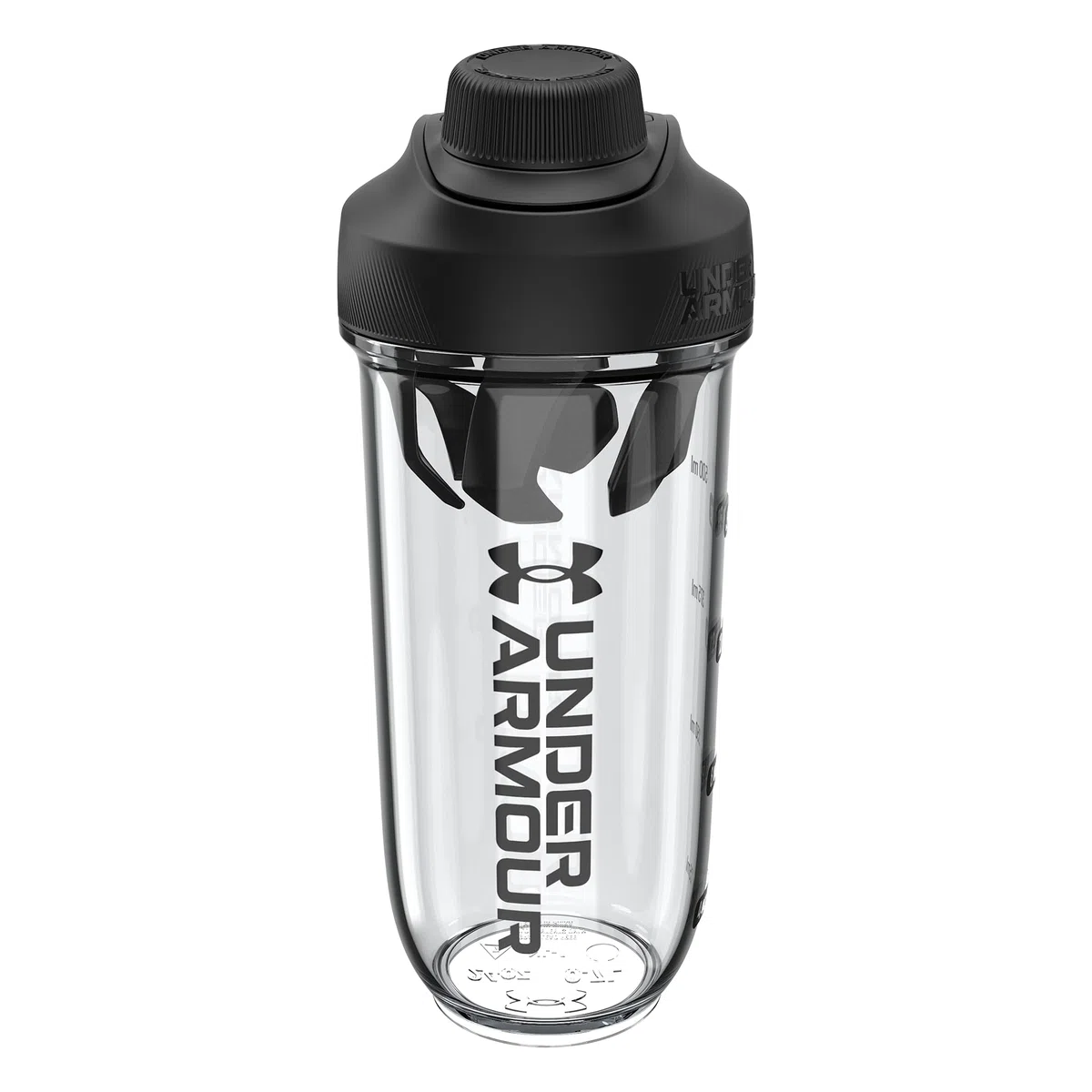 Under Armour UA - Bottiglia Shaker Clarity da 710 ml, colore: Trasparente/Nero OSFA