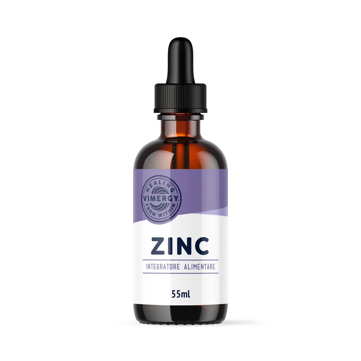 Vimergy Zinco Liquido Formato Prova 55ml – 27 Dosi – Zinco Integratore – Difese Immunitarie, Metabolismo, Ossa – Antiossidante – Senza Zuccheri, Glutine e OGM Kosher Vegan/Paleo-Friendly