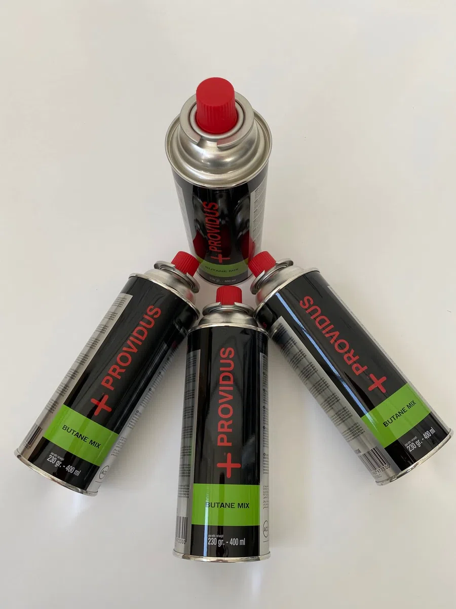 HOMELY RICARICA Cartuccia/Bombola/Bomboletta 4 pezzi gas Butano 230g - 400 ML 100% BUTANE PROVIDUS Camping