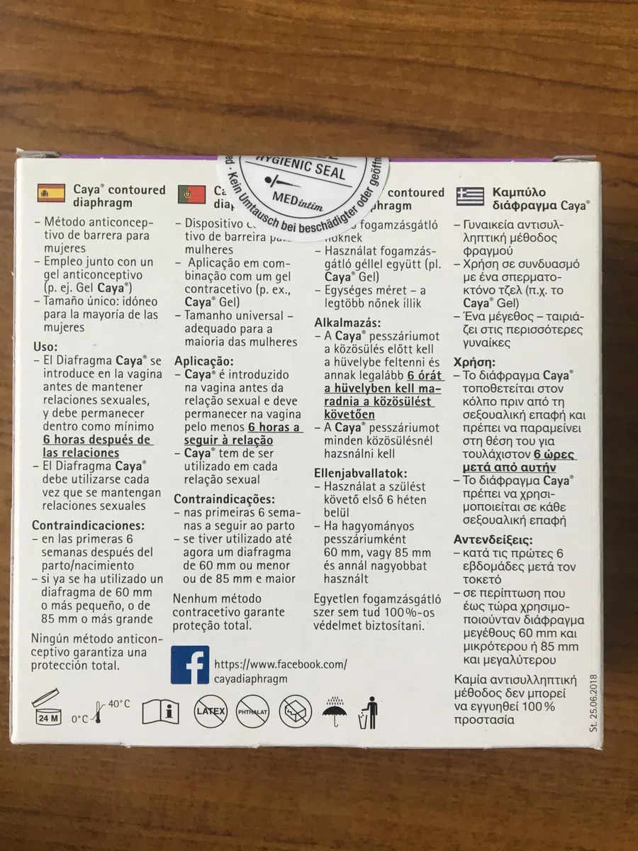 Caya Diaframma sagomato