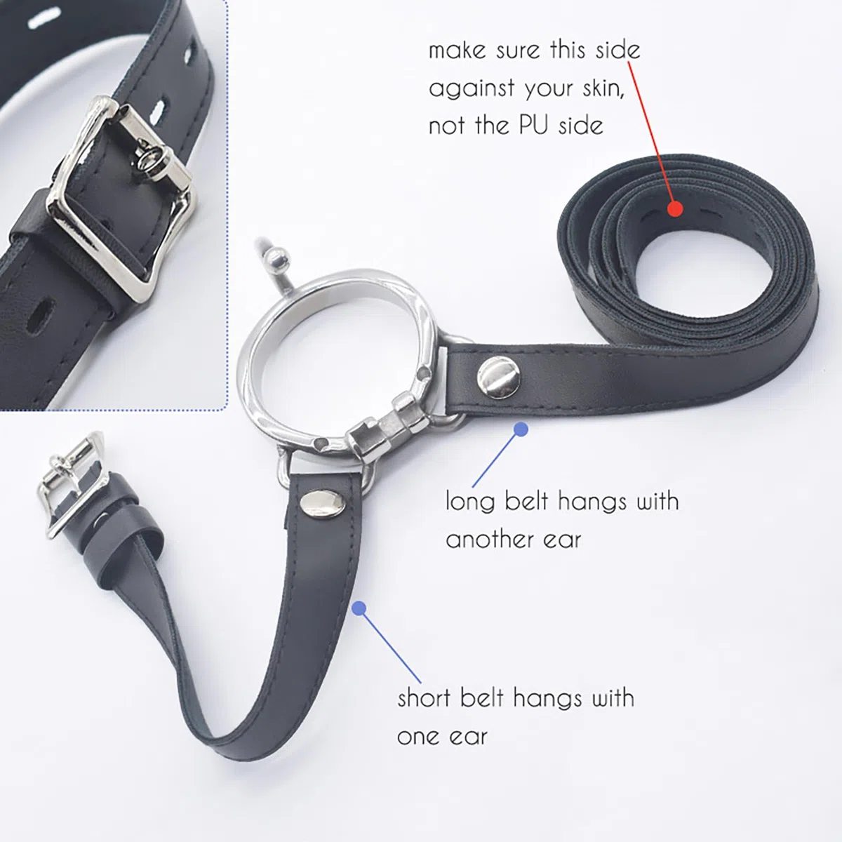 Flat Chastity Cage Inverted Chastity Cage Uomo Sissy Cintura Di Castità Maschile Metallo Cock Cage Erotitici Sexy Per Coppie (50MM)