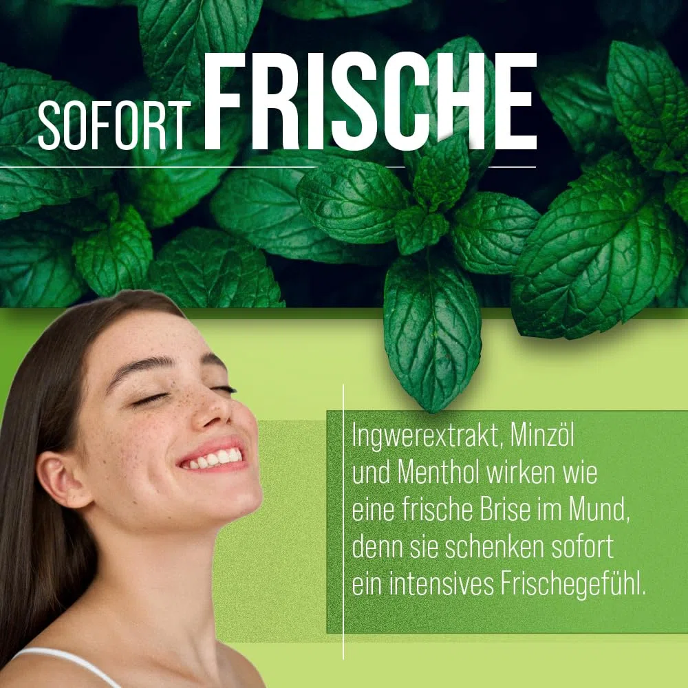 Sanct Bernhard Atemfrisch Deo-Kapseln mit Pfefferminzöl, Menthol & Chlorophyll - 170 Kapseln
