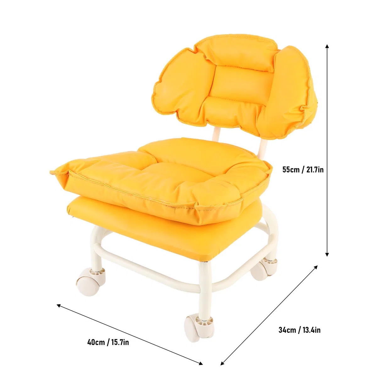 Taburete con Rus PU impermeabile Que Abse los pes Rus Giratorias 360 ​​​​Grados Silla con Giratoria con Rodamientos Dobles Taburete Trabajo con Resp ómico para