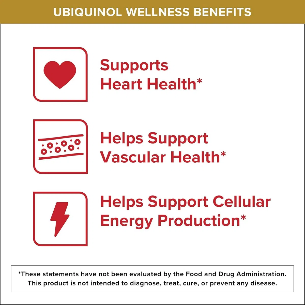 Qunol Ubiquinol CoQ10 100mg Softgels, ubiquinolo - Forma attiva del coenzima Q10, antiossidante per la salute del cuore, livelli di pressione sanguigna sani, utile per gli utenti di statine, 60