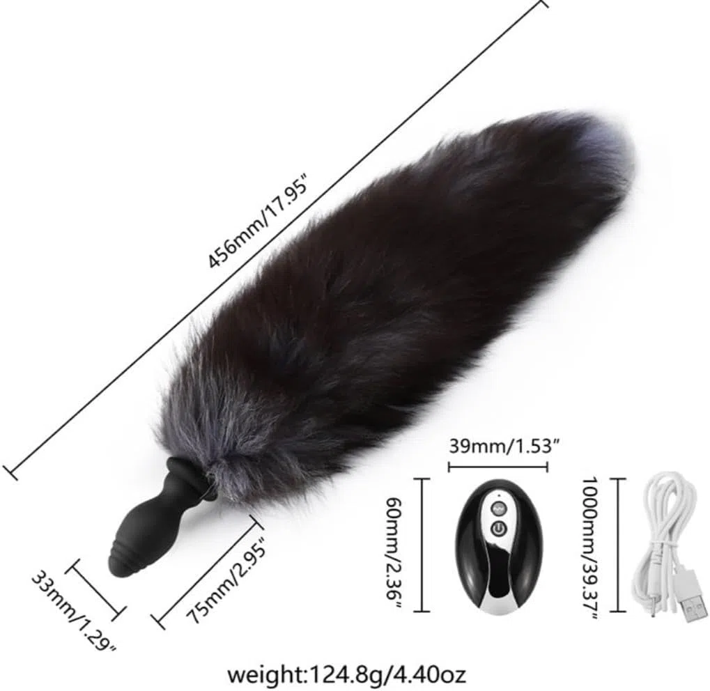 Anal Plug Vibratoriper Donne con Telecomando, Plug Anale Dilatatore Donna Uomo, Plug Anale Coda, Sexytoysys Coppia Vibratoreper Donna Uomo Professionale Vibratore Anale Butt Plug Analesex Toy, Sex Toy