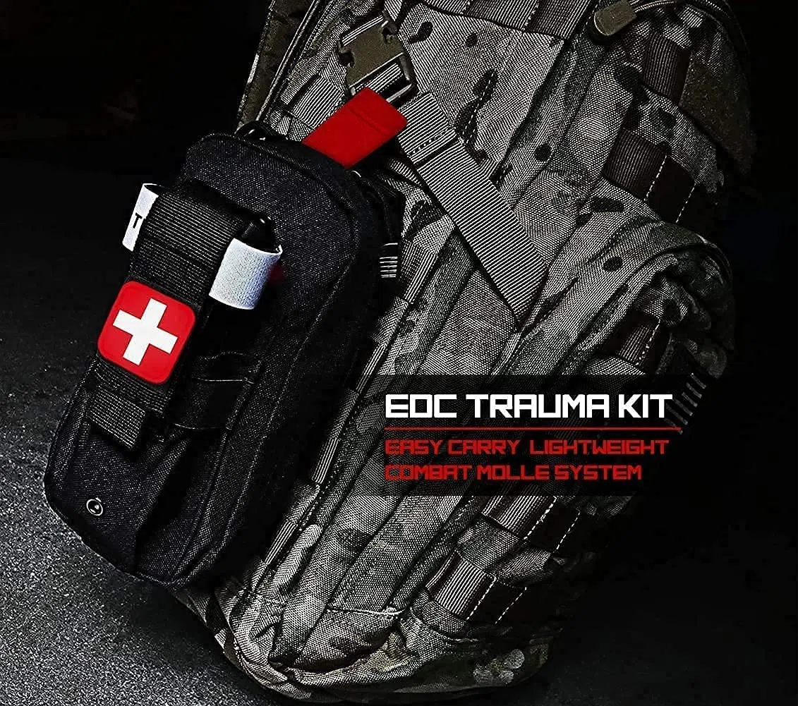 Med Kit Trauma Laccio Emostatico, Kit Pronto Soccorso Emergenza, Kit Medico EMT IFAK Controllo Gravi Emorragie, Campeggio Militare Ed Escursionismo,A