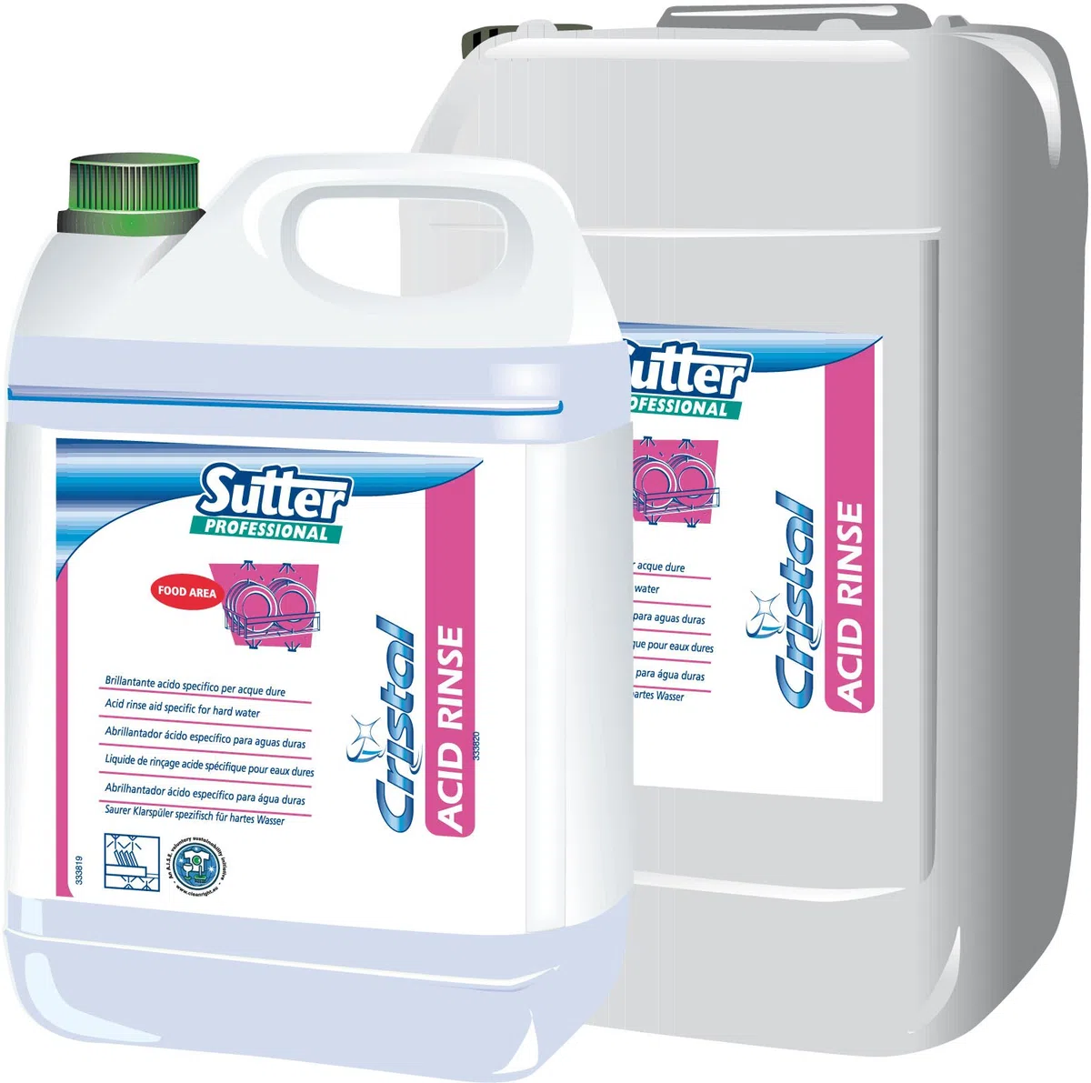 Sutter Professional Acid Rinse Brillantante Acido Specifico per Acque Dure, 5 kg