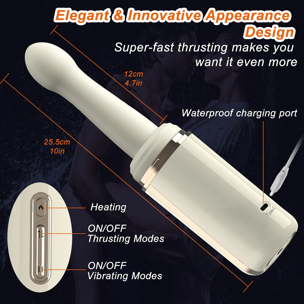 Dildo Realistici Vibratore Portatile Sex Toys per Donne Uomini Coppie, Giocattolo Sessuale Dildo Anale in Silicone con 7 Vibrazioni 7 Spinte e Rotazioni, Vibratori Femminili Giocattoli per Donne