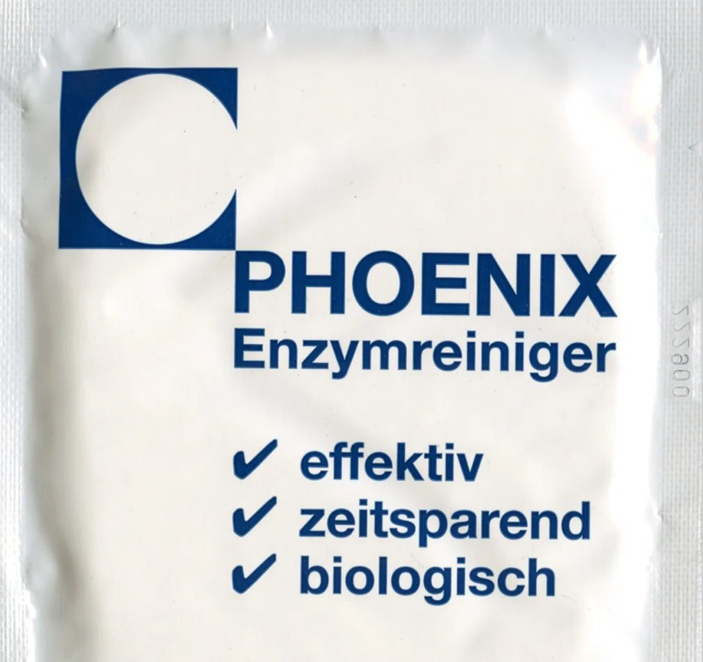 Phoenix - Detergente enzimatico per tappeti, per tappeti, per la cura di tappezzeria, smacchiatore, antiodore, 5 x 20 g, sacchetto sigillato da 5,0-7,5 litri, 100% biodegradabile