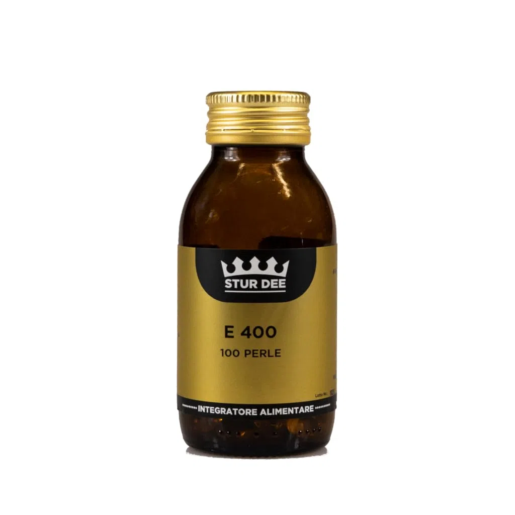 Vitamina E-400 Olio di Germe di Grano, 100 capsule - Stur Dee - Integratore alimentare