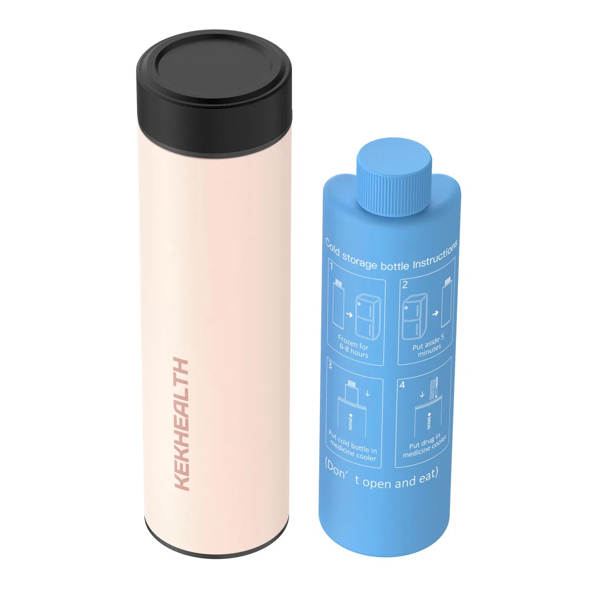 Tazza Refrigerata per Insulina, Borsa Termica per Insulina 60H 1-3 Penne, Borsa Termica Medicinali, Porta Insulina Termico, Porta Medicine da Viaggio, Kit Diabetici(Rosa di Quarzo)