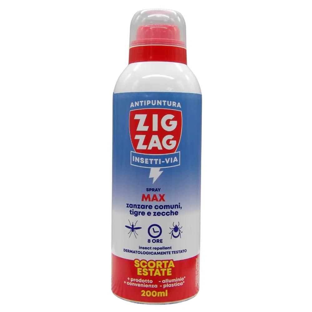 Repellente Spray Antizanzare Corpo, Max Insetti-via, Inodore. Repellente Per Zanzare, Zanzare Tigre, Zecche. Scorta Estate 200 ml (2 Spray)