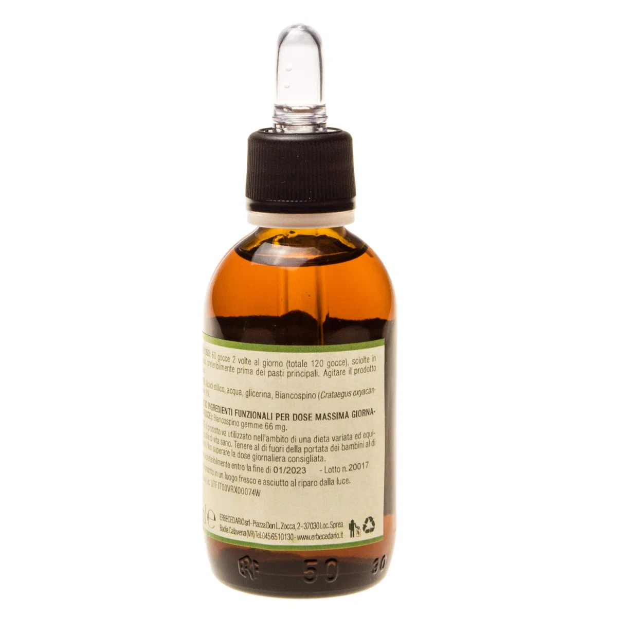 Biancospino Gemmoderivato Favorisce il benessere cardiovascolare ed aiuta il rilassamento dell'organismo, Biancospino gocce calmanti naturali contrasta nervosismo agitazione e stress - 50ml