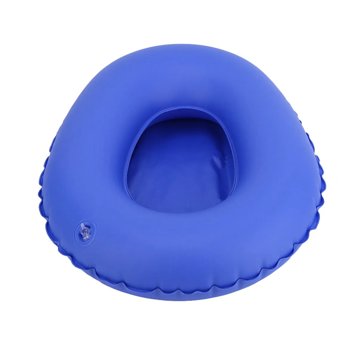 Padella Gonfiabile da Letto per Anziani Allettati, Lavabile Portatile Gonfiabile con pompa a mano, blu PU Materiale, Paralisi Ustioni Fratture Letto Uso