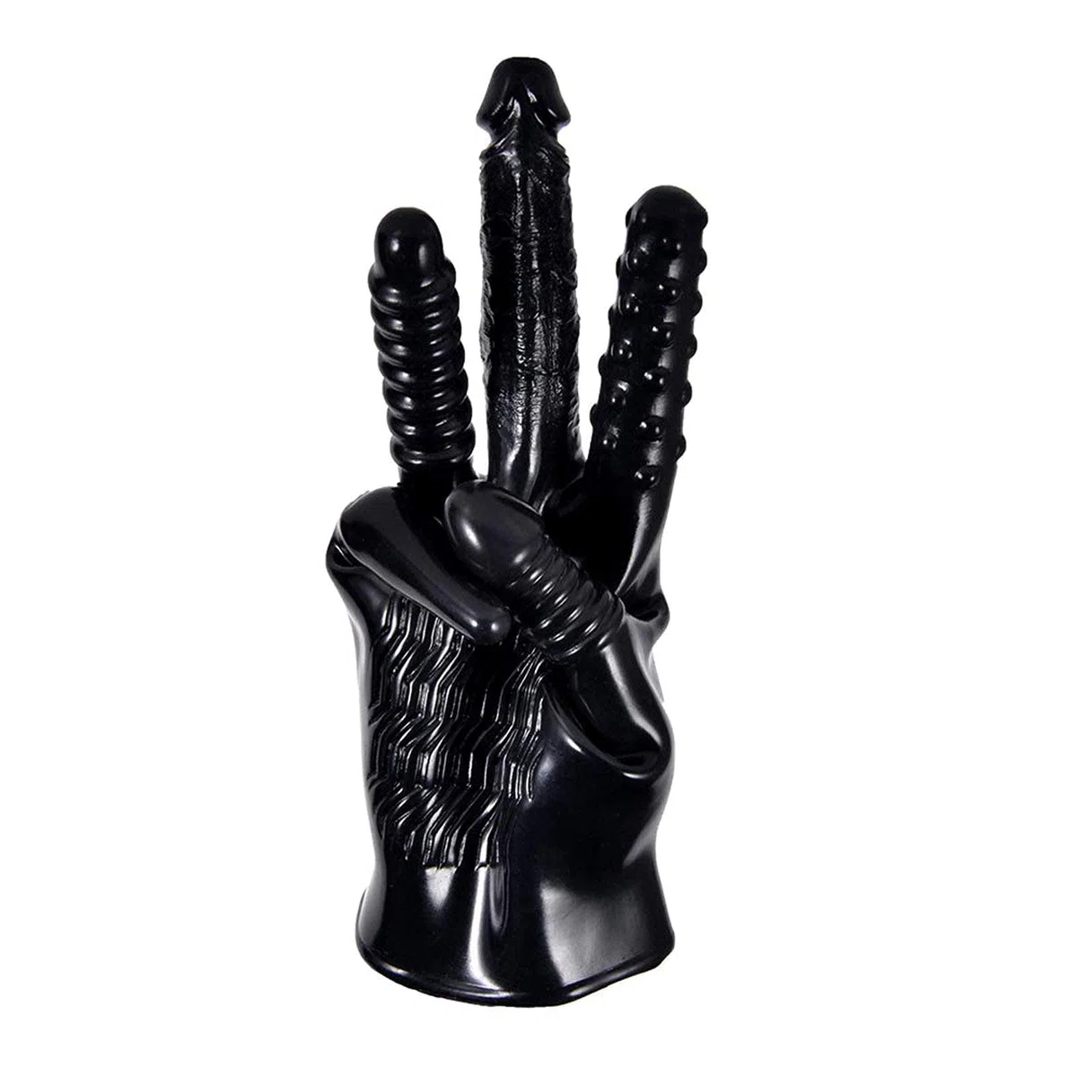 Sex Massage Handschuhe Finger Handschuhe Massagegeräte Vibrationshandschuhe G-Punkt Stimulator 5 Arten Von Gerippten Künstlichen Penis Flirten Masturbation Spielzeug Massage-Handschuh