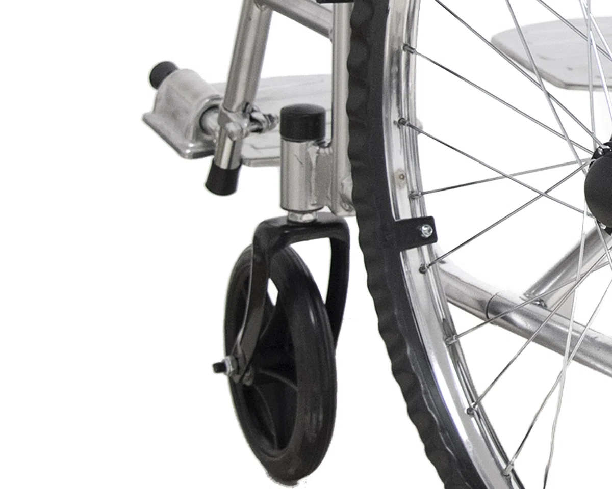 Sedia a Rotelle Pieghevole Leggera ad Autospinta, Carrozzina per Disabili ed Anziani con Braccioli e Poggiapiedi Estraibili, Cintura di Sicurezza, 85 x 69 x 91 cm Colore Nero e Argento