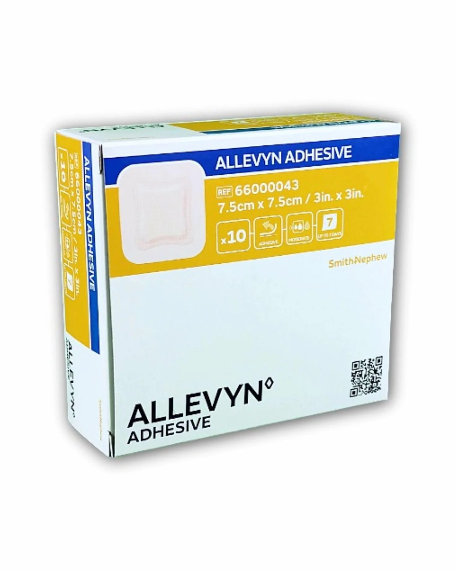 Allevyn Adhesive 7,5 x 7,5 cm, 10 pezzi