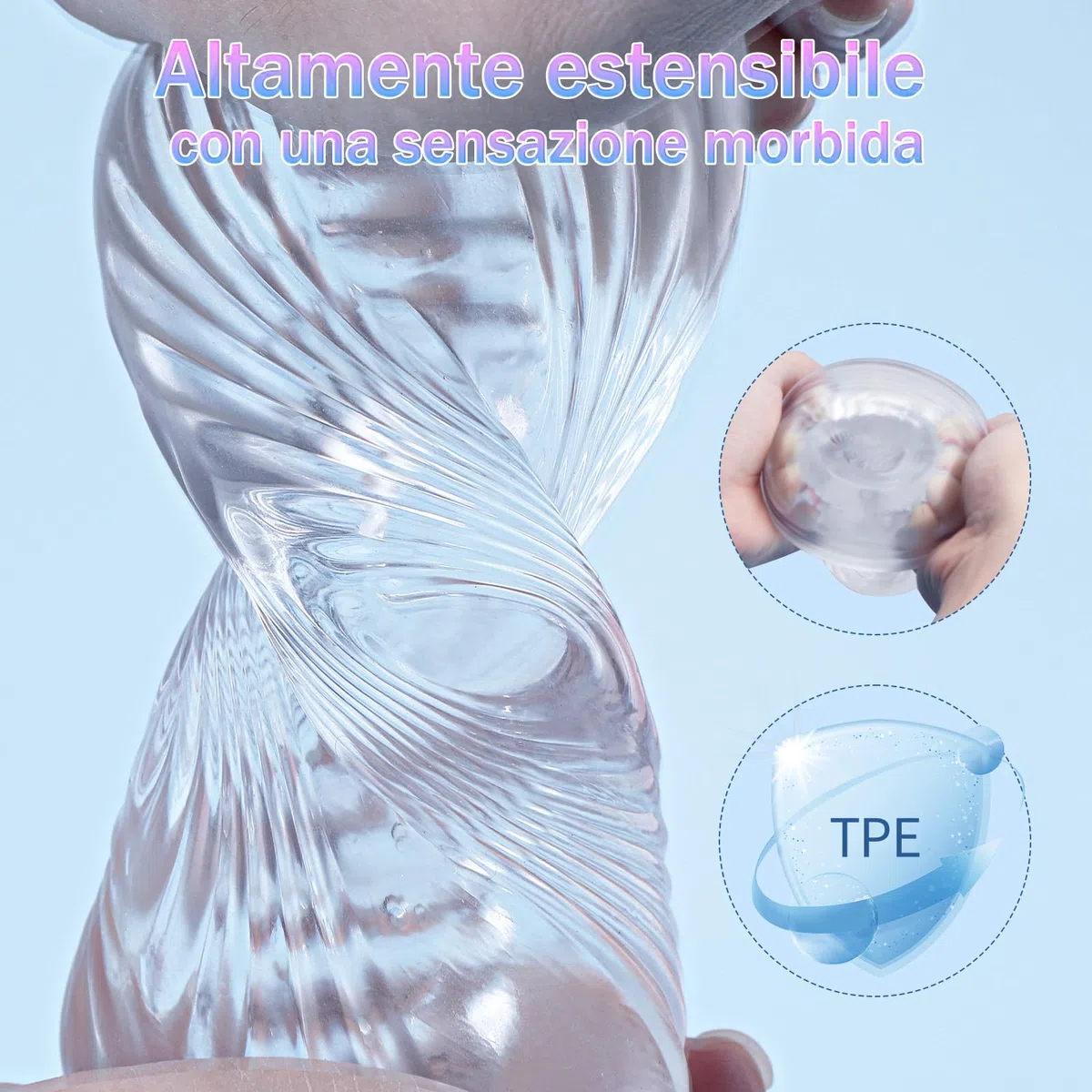 Masturbatore Uomo Sex Toys - Sex Toy Realistico Masturbatori per Uomini Maschile Tascabile Reale Giocattolo Erotico per Sesso, Stretta Apertura Anale Pompino per Gli con 3D Vagina Giocattoli Sessuali